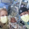eric and danielle wilson with their newborn son cooper