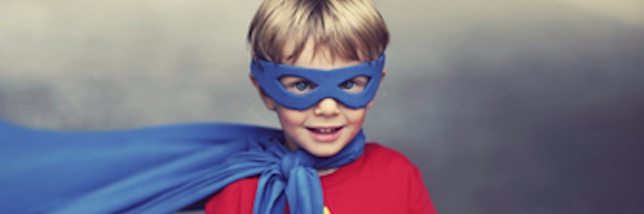 Mom Aims to Foster Inner Superhero of Son With Autism author's son in superhero costume