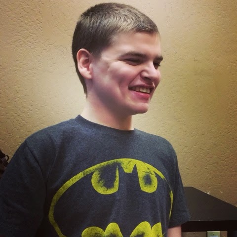 boy in batman shirt