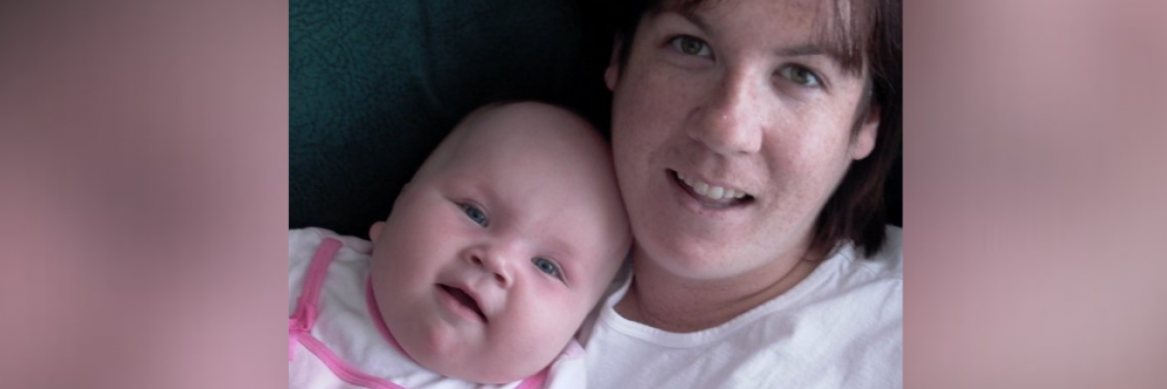 To Anyone Who Feels Like They Suck at This Parenting Thing Contributor with her infant daughter