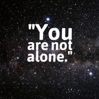 graphic stating you are not alone