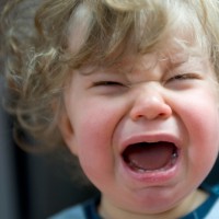 young child crying