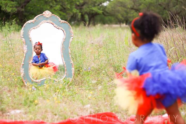 young girl in snow white costume