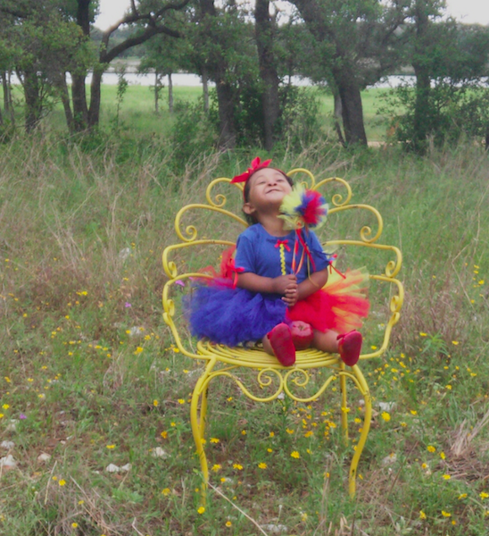 young girl in snow white costume