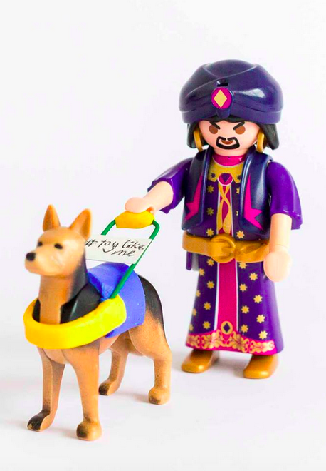 Makies doll with a service dog