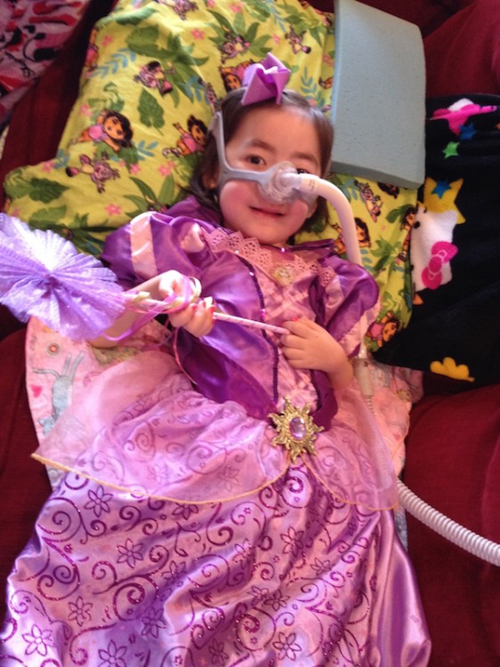 juliana in a princess costume