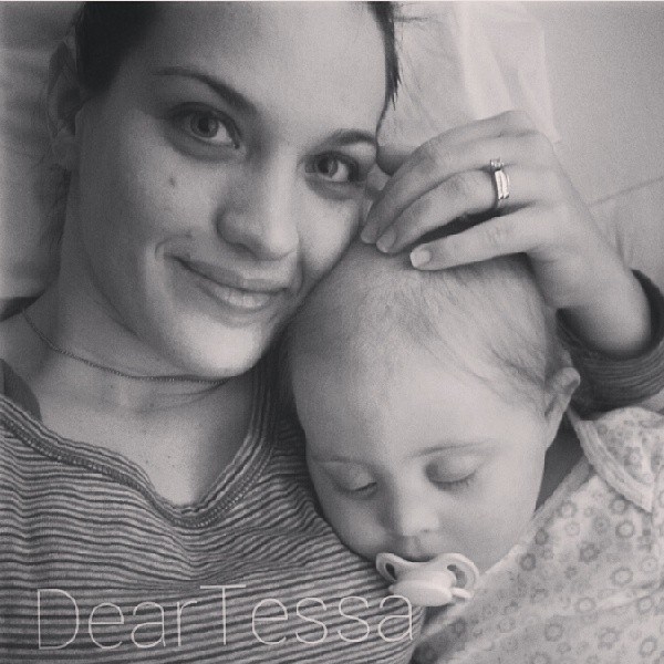 Mom and a little girl.