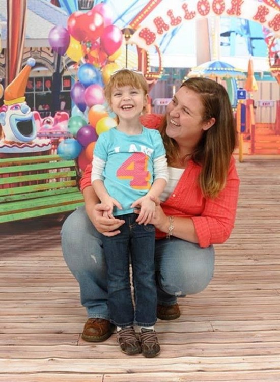 mother and daughter at the fair