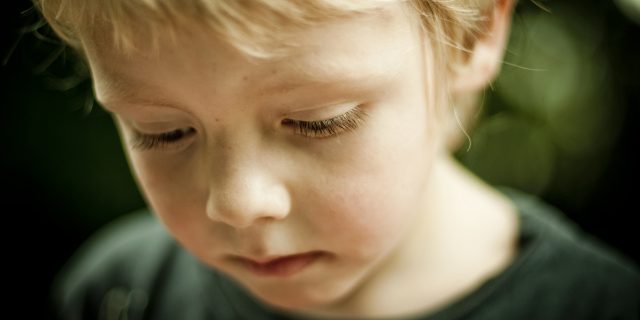 I Never Knew a 4-Year-Old Could Be Suicidal Small boy sad.