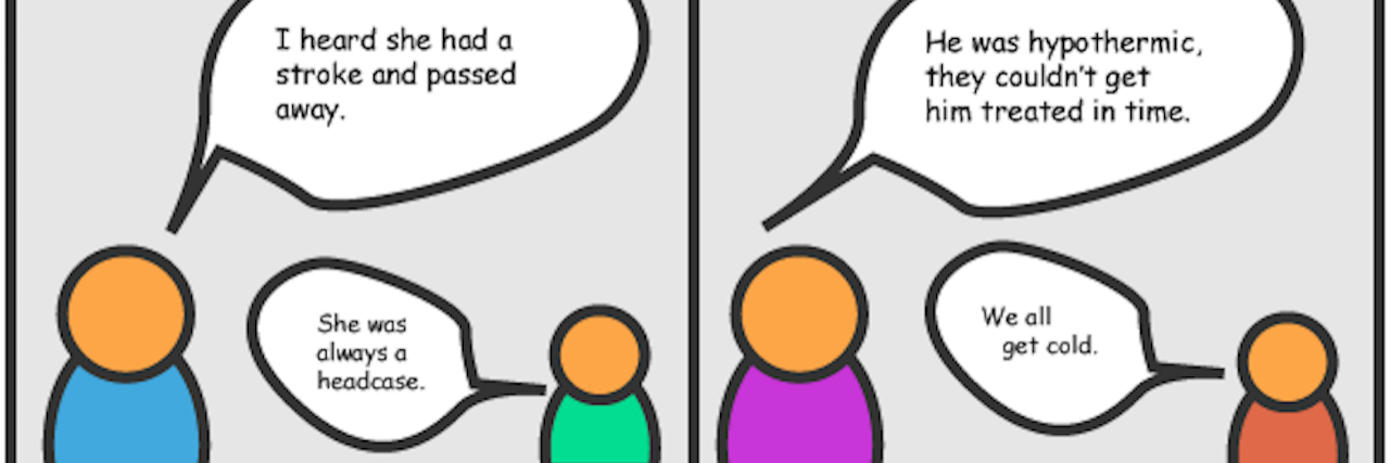 Joshua Beharry Comic: What If Other Deaths Were Discussed Like Suicide