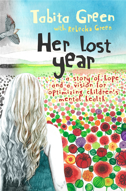 front cover of the book 'her lost year' by tabita green and rebecka green