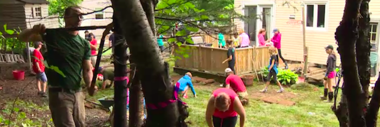 Boy With Cancer Can't Leave Home Often, So Friends Transformed His Backyard