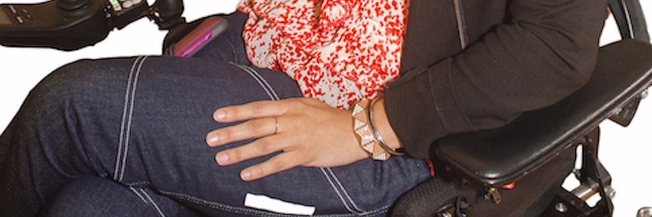 Heidi McKenzie Designs 'Alter Ur Ego' Jeans for People in Wheelchairs woman in a wheelchair wearing the jeans