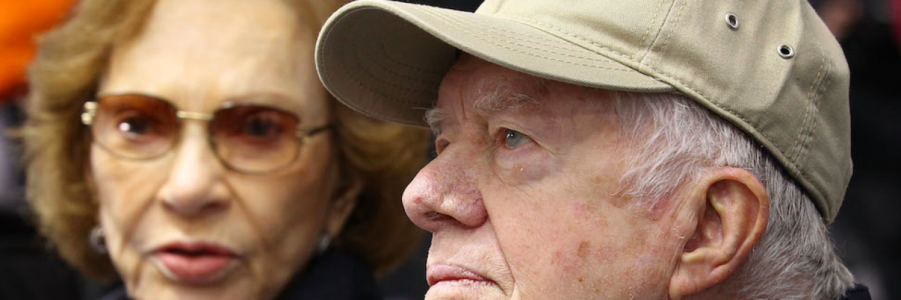 Jimmy And Rosalynn Carter Take Part In Habitat For Humanity Carter Work Project