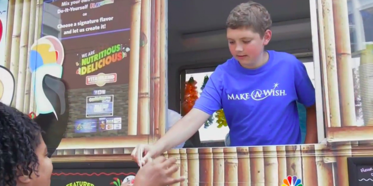 Young Cancer Patient Makes Wish to Feed Hospital Patients and Staff