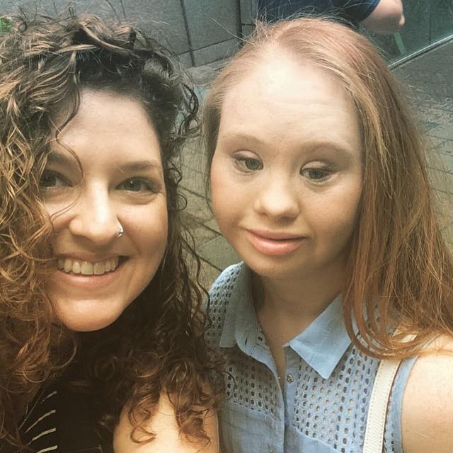 Madeline Stuart and Melissa McGlensey taking a selfie