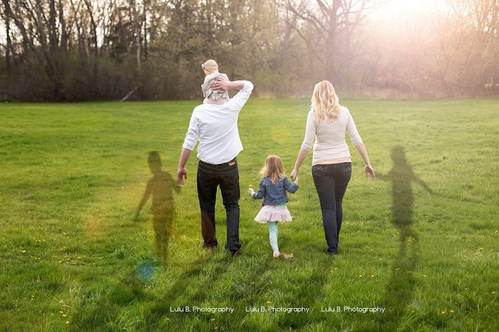 family photo honors memory of premature twins