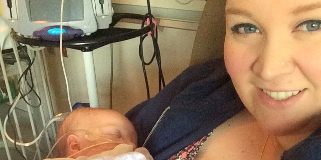 When We Received a Life-Changing Diagnosis for Our Daughter mother holding her newborn daughter