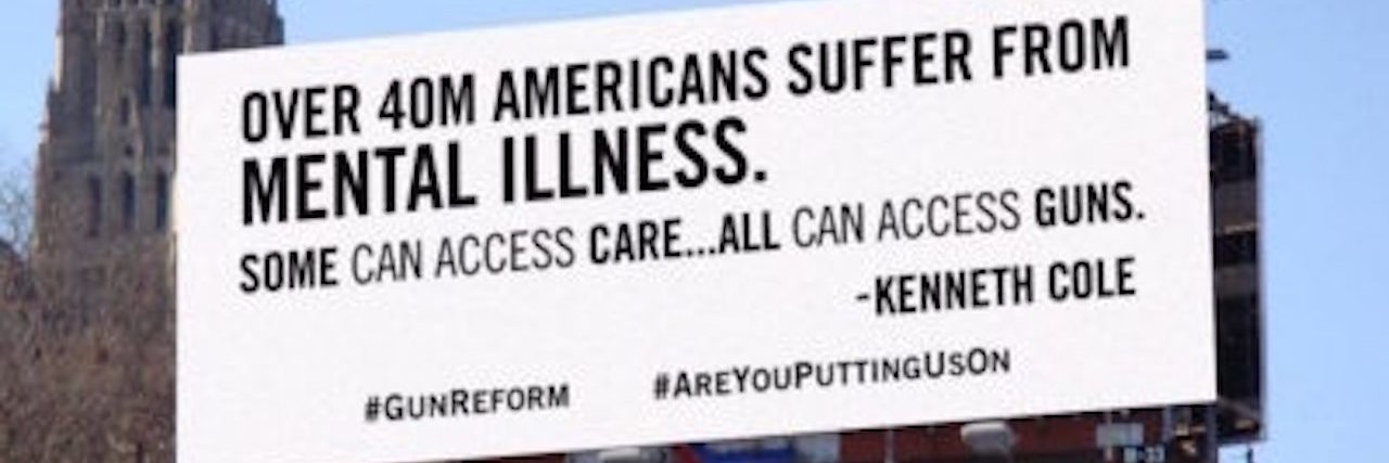 Kenneth Cole's Controversial Billboard About Guns and Mental Illness