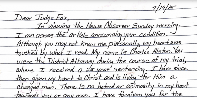 Inmate Writes Letter Offering to Donate Bone Marrow to Judge Who Put Him in Jail