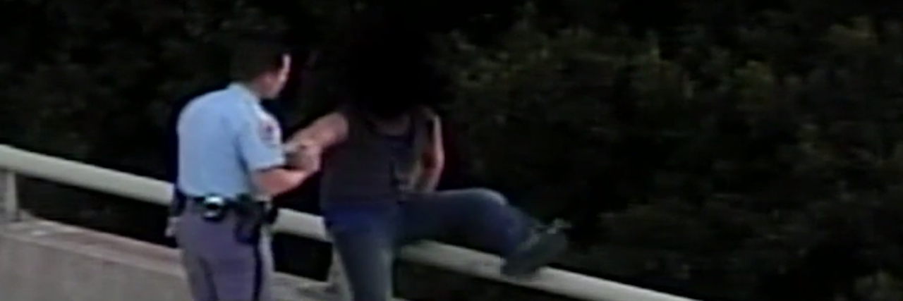 Powerful Moment Between Man Contemplating Suicide and Police Officer
