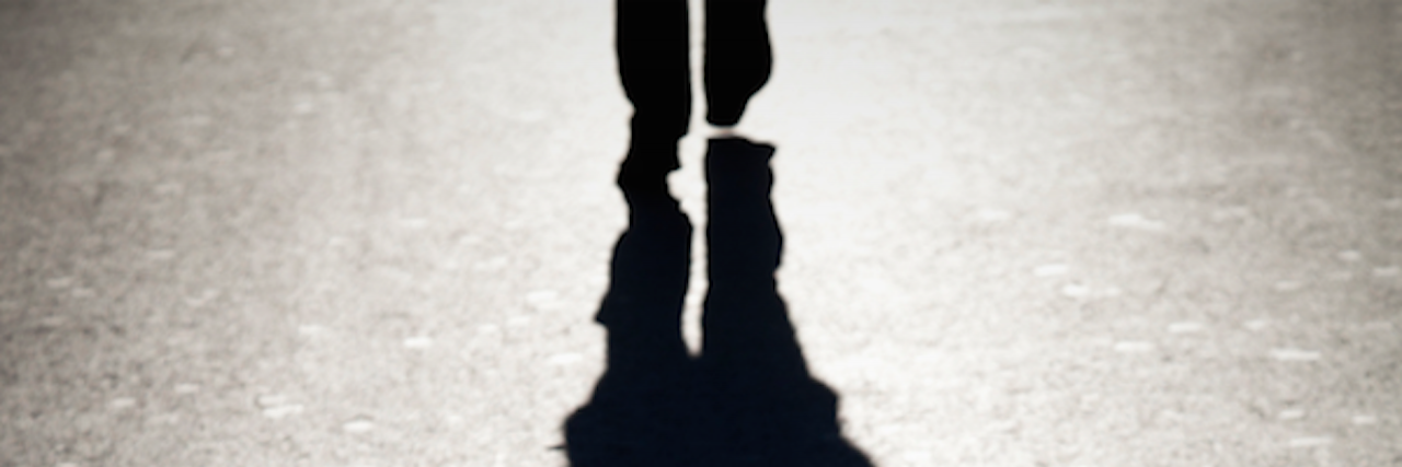 To Someone Who's Just Been Diagnosed With Schizophrenia A shadow of someone walking