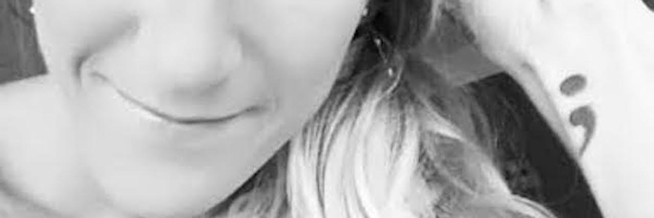 Why I'm Scared to Not Talk About Suicide black and white photo of blonde woman