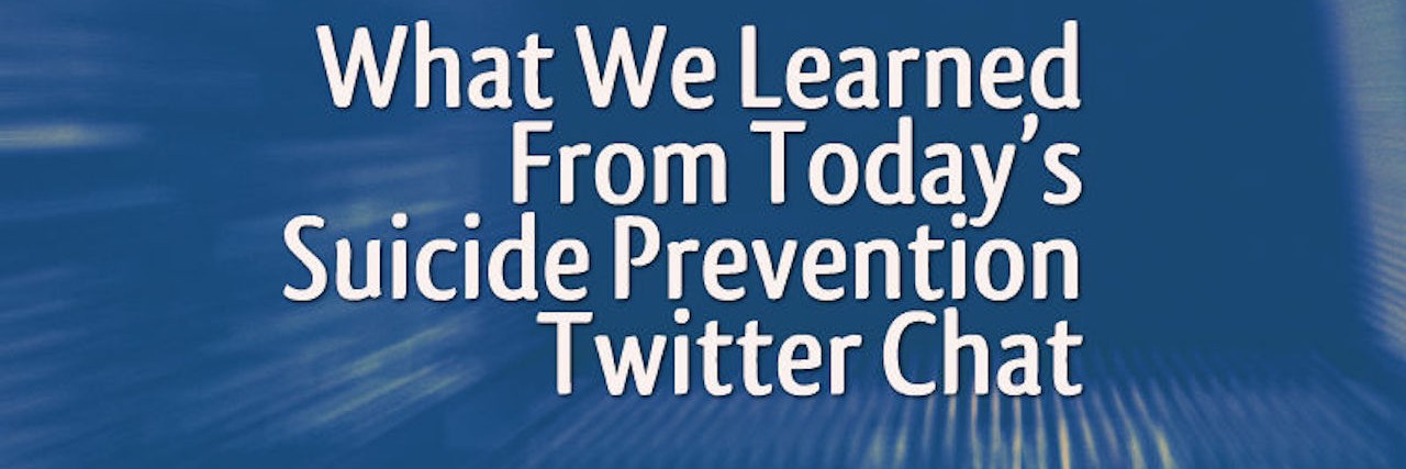 What We Learned From Today's Suicide Prevention Twitter Chat