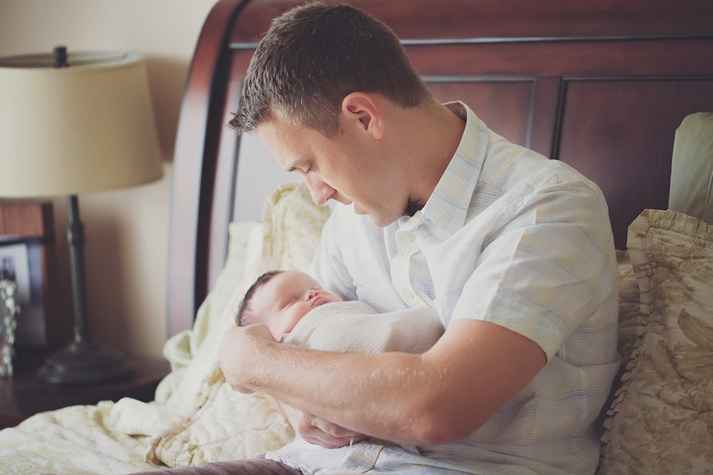 Stephen Jones holding daughter Abigail