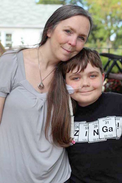 Melissa and her son
