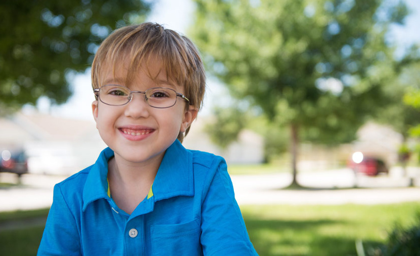 A young boy. 