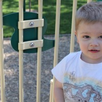 young boy at playground