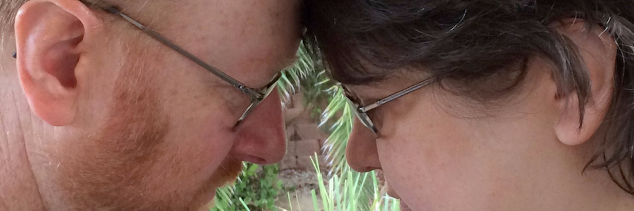 Sharing My Fears About Lupus With My Husband man and woman touching foreheads