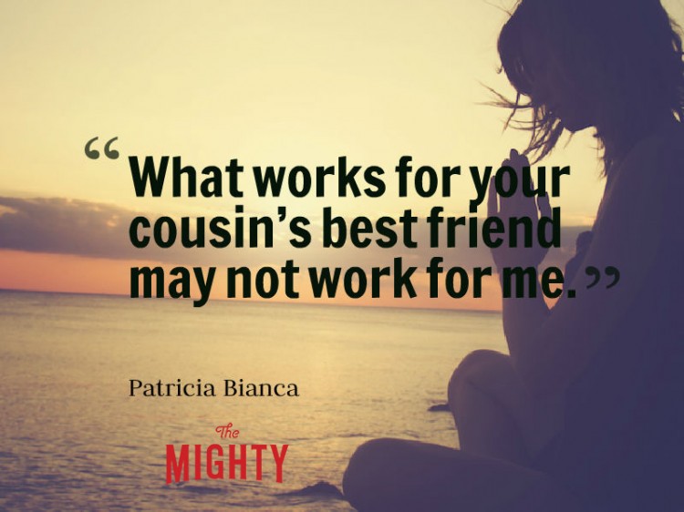 fibromyalgia meme: what works for your cousin's best friend may not work for me