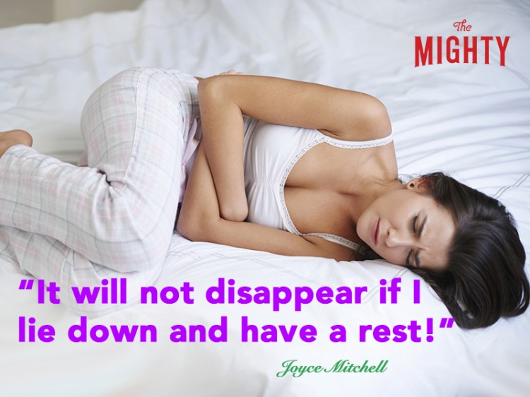 fibromyalgia meme: it will not disappear if i lie down and have a rest