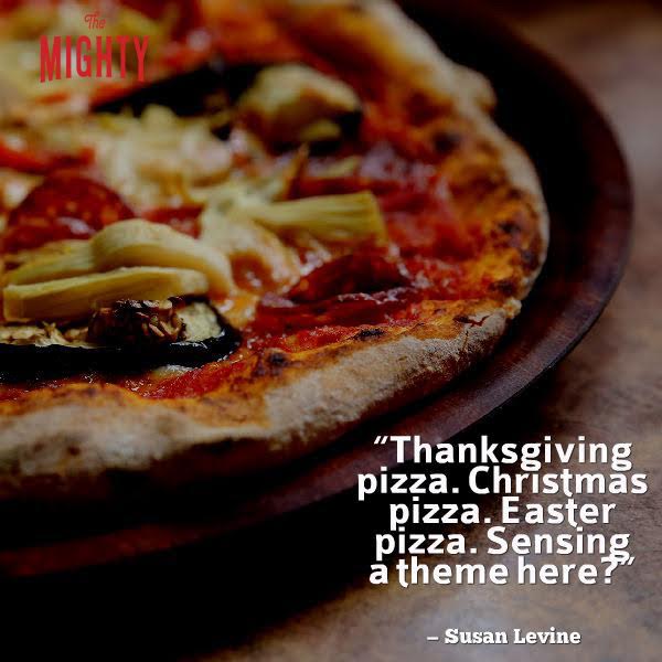 pizza meme: "thanksgiving pizza. christmas pizza. easter pizza. sensing a theme here?"pizza meme: "thanksgiving pizza. christmas pizza. easter pizza. sensing a theme here?"