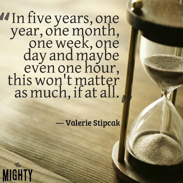 "In five years, one year, one month, one week, one day and maybe even one hour, this won't matter as much, if at all."