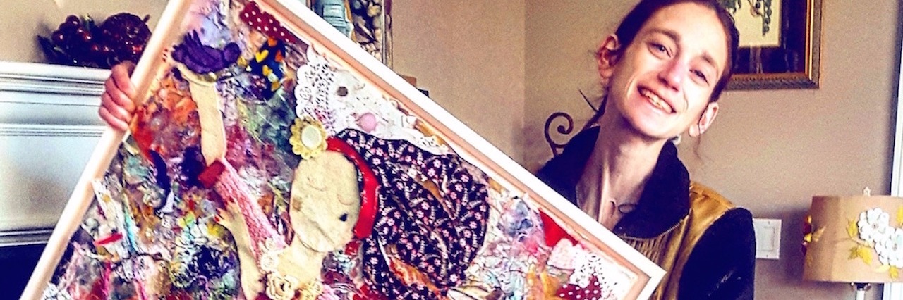 What to Know Before an Ostomy amy holding artwork