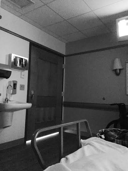 door in hospital room