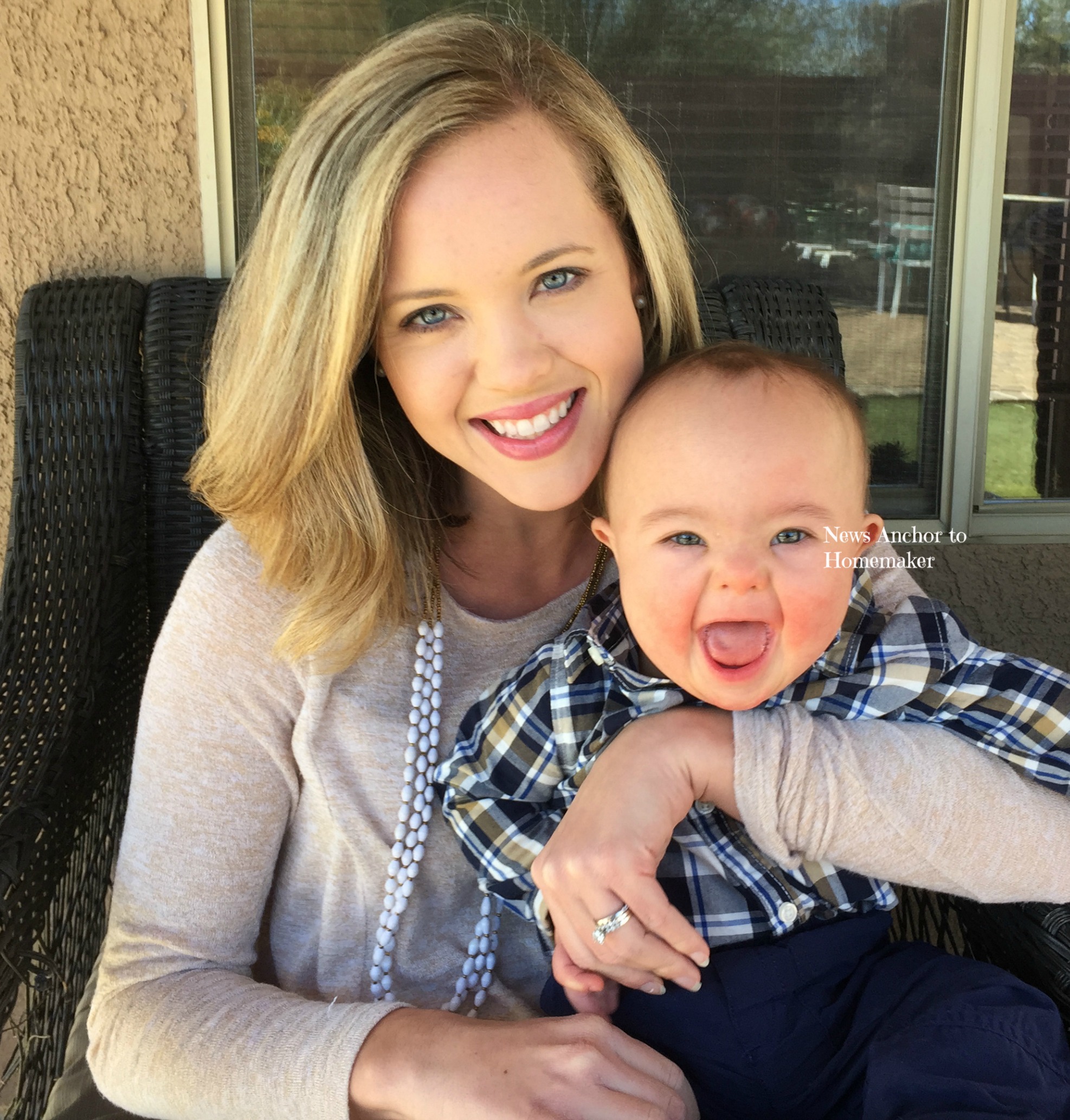 Jillian and her son Anderson smiling