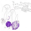 A "get well soon" card made by a child. It reads, "To Mummy, get well soon, Mummy. Love from Ellie x 100"