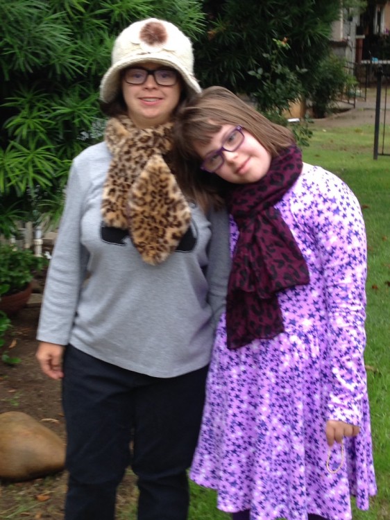 Megan Smith poses with her younger sister