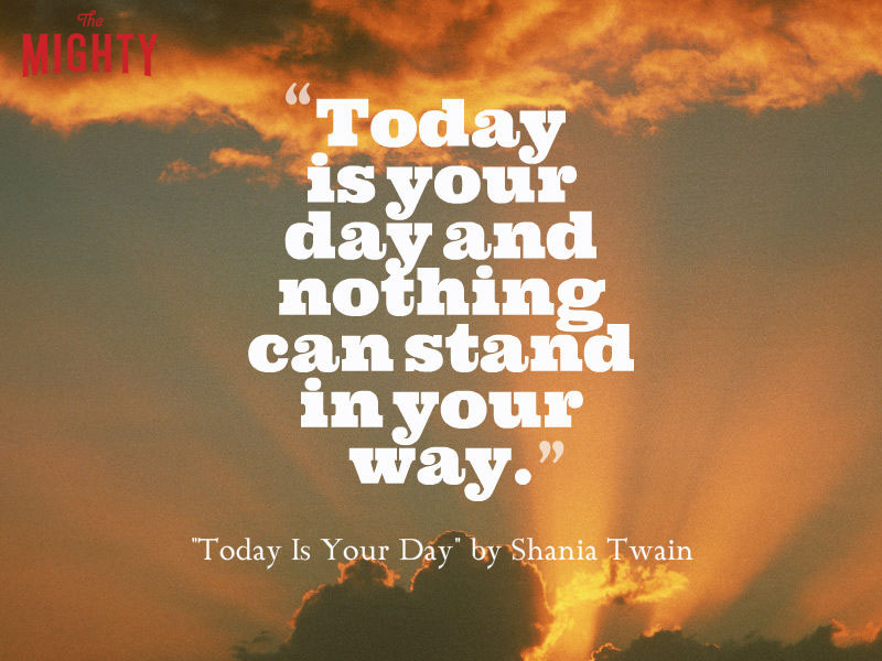 sunrise with lyrics "Today is your day and nothing can stand in your way."