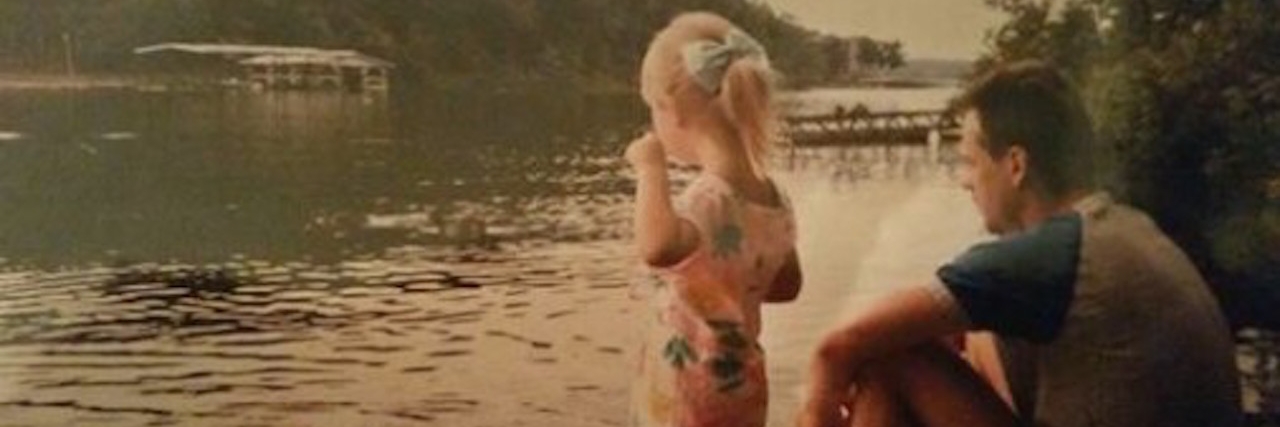 Hodgkin's Lymphoma: Realizing Cancer Can't Take People Away girl and dad looking at lake