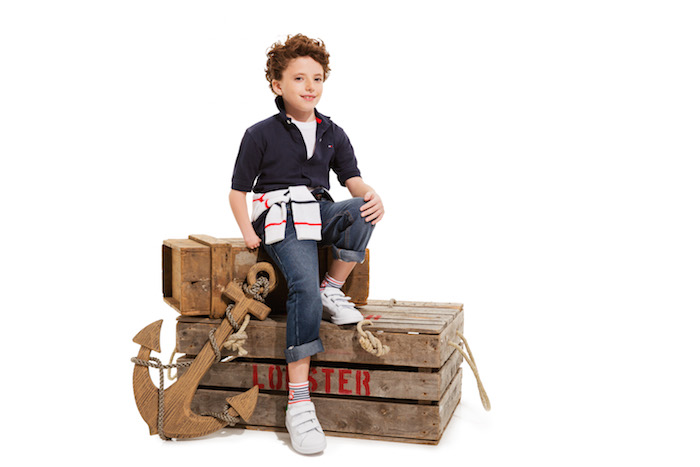 A child wearing Tommy Hilfiger adaptable clothing