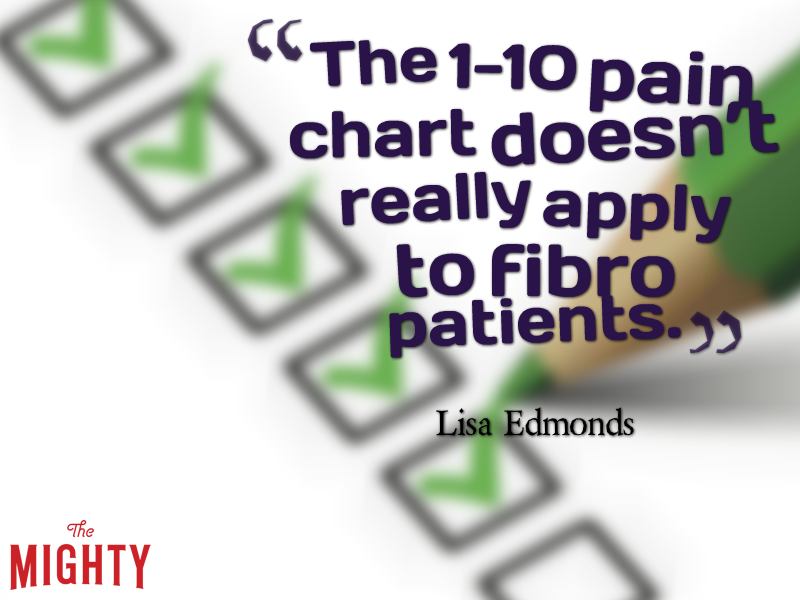 The 1-10 pain chart doesn't really apply to fibro patients