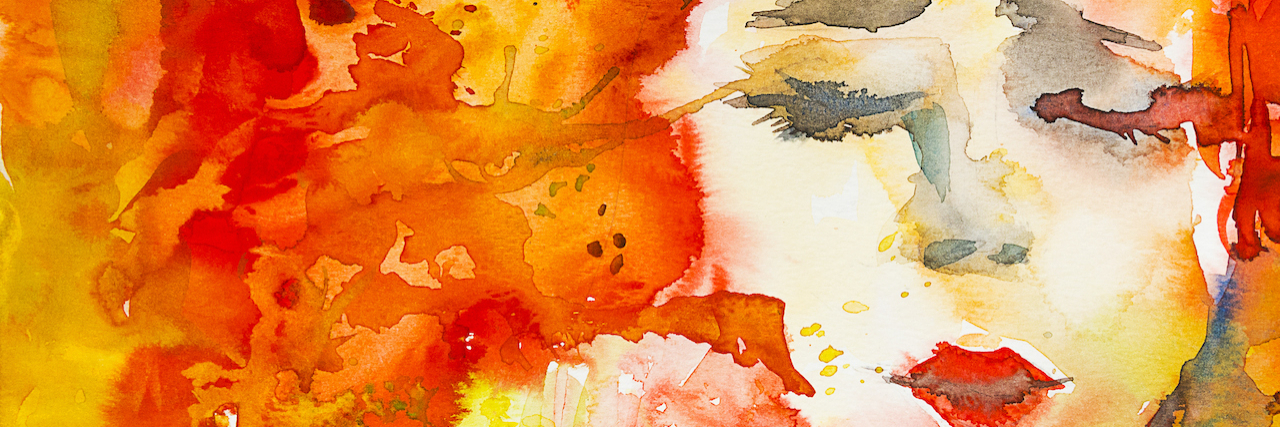 18 People Describe What Chronic Fatigue Syndrome Feels Like Watercolor of woman's face