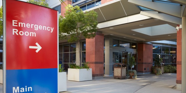 I Am Autistic and Was Abused as an Emergency Room Patient Main Entrance Of Modern Hospital Building With Signs