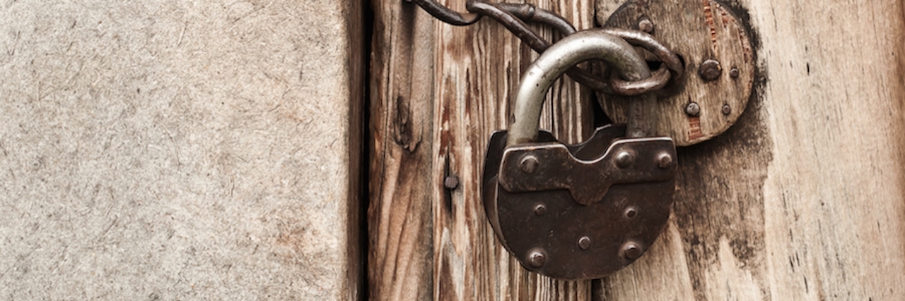 Why I'm Talking About My Depression, Self-Harm and Suicidal Ideation A padlock