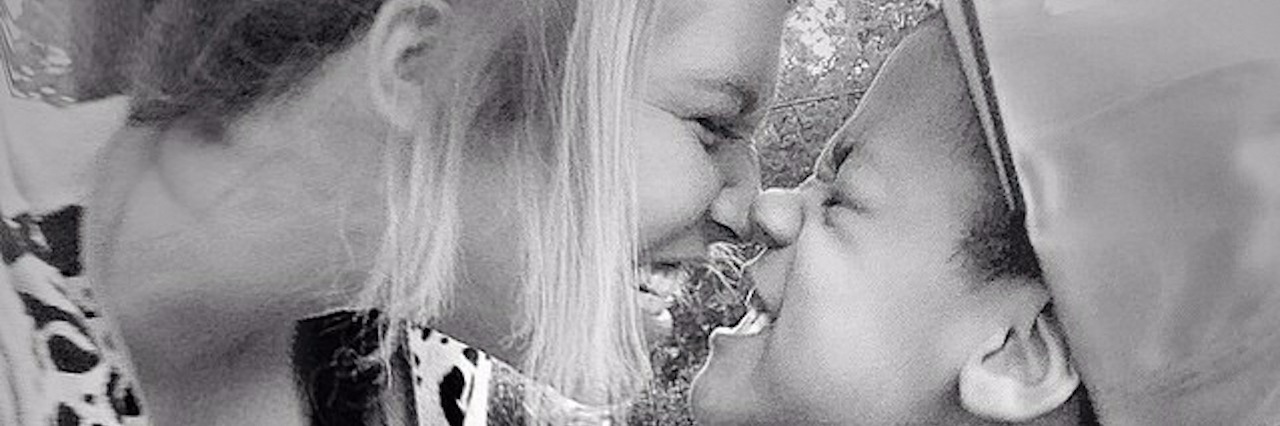 Waitress Performs Act of Kindness for Boy on the Autism Spectrum woman and her son rubbing noses